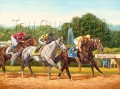 Rachel Alexandra Wins the Woodward Stakes, giclee canvas print