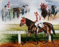 Seabiscuit, An American Legend - horseracing giclee canvas print